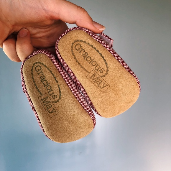 Christmas Red sparkle baby girl shoes size 1 2 3 5 - Picture 2 of 3